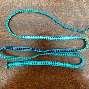 Chan Luu Blue Mix Wrap Bracelet